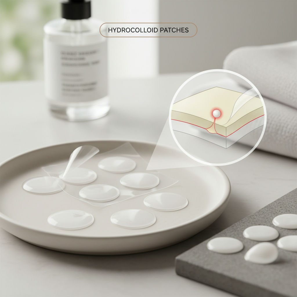 Illustration for Hydrocolloid Pimple Patches: How They Work and How to Choose